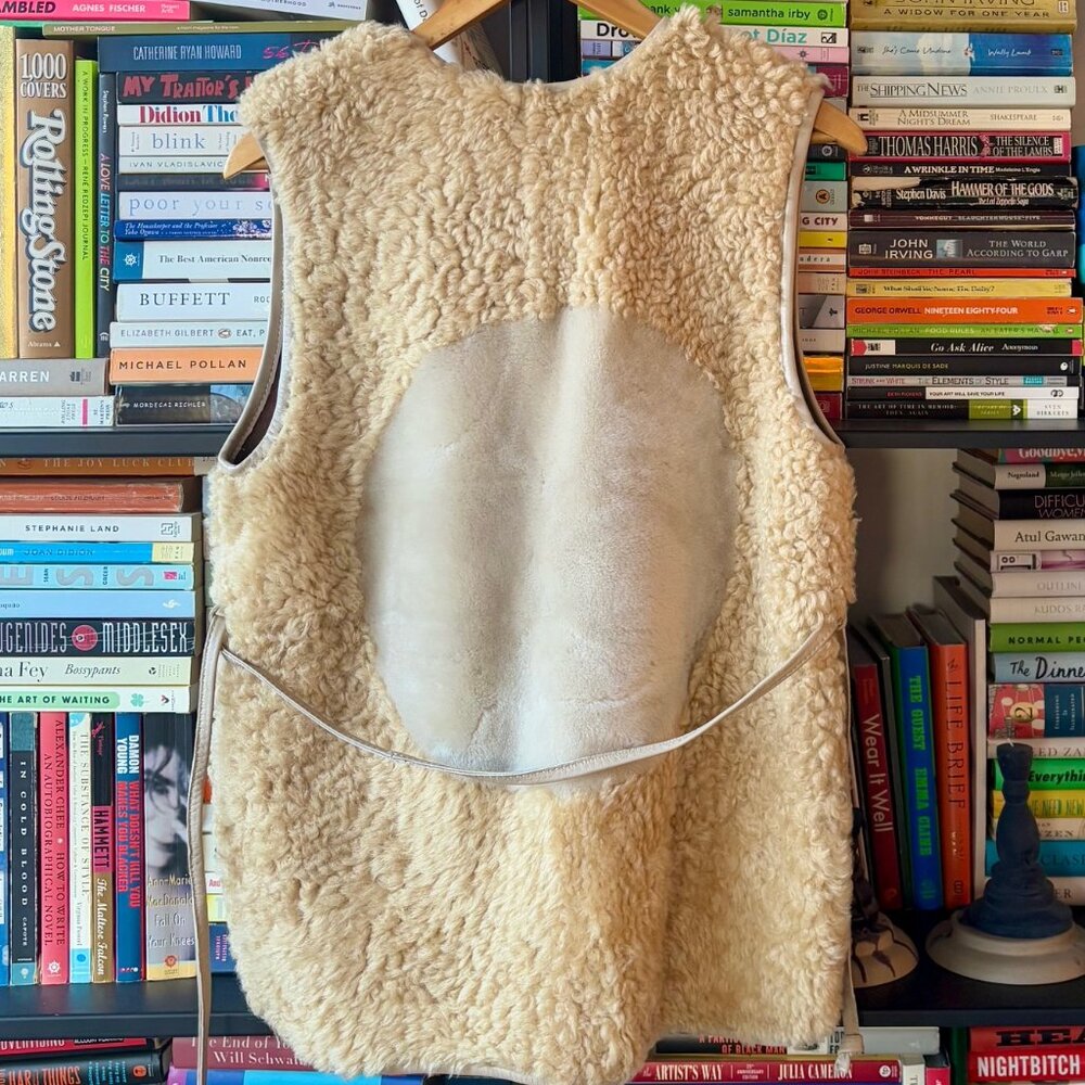 Milena Silvano NWOT Shearling Moon Vest